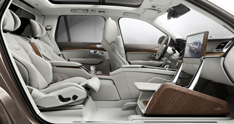 Volvo says the Lounge Console has been designed to enhance the in-car experience