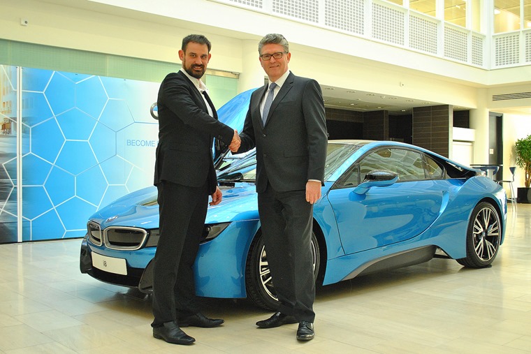 Graeme Grieve, BMW (right), with John Challen, UK Car of the Year