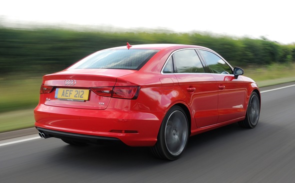 the A3 Saloon's styling is like a scaled-down A4 Saloon. 