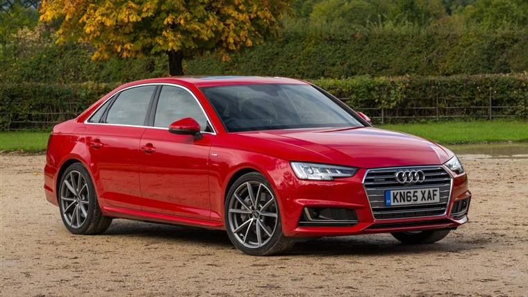 Audi A4 2016 Red Front Static