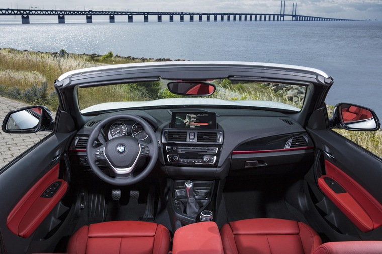 BMW 2 Series Convertible 2015 red interior M Sport