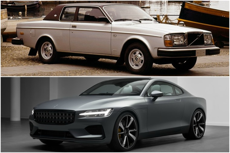 Volvo's first luxury coupe, the 262C... and the upcoming all-electric Polestar 1.