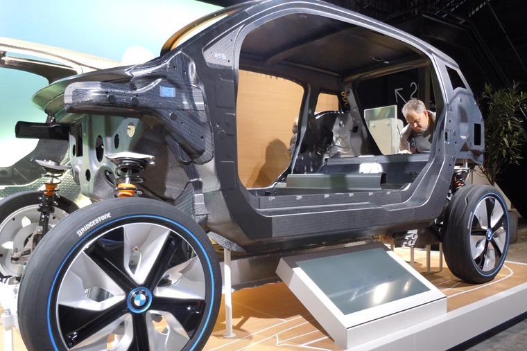 Carbon Fibre reinforced plastic is used in the BMW i3's construction