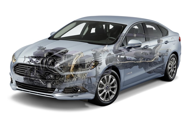 The Ford Fusion Hybrid takes the shape of the Mondeo Hybrid in the UK