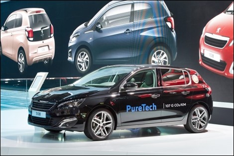 The frugal PureTech petrol units will appear in the 108, 208, 2008 and 308 this year