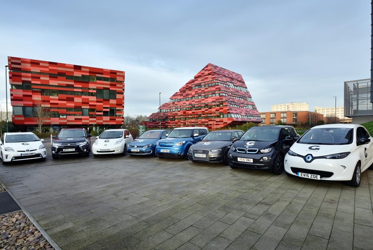 A selection of Go Ultra Low vehicles – the government wants all new cars produced by 2040 to have ultra low emissions