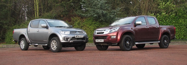 The L200 is a more sedate alterantive to the D-Max's bulkier front-end