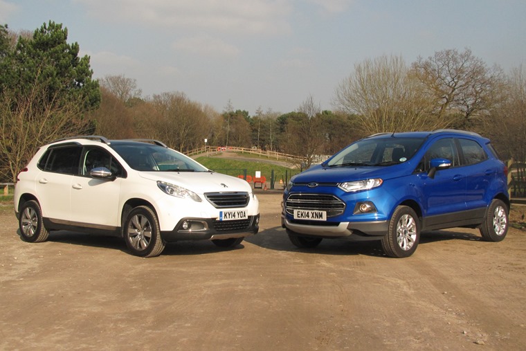 Ford’s EcoSport and Peugeot’s 2008 are two relatively late additions to the jacked-up supermini crowd