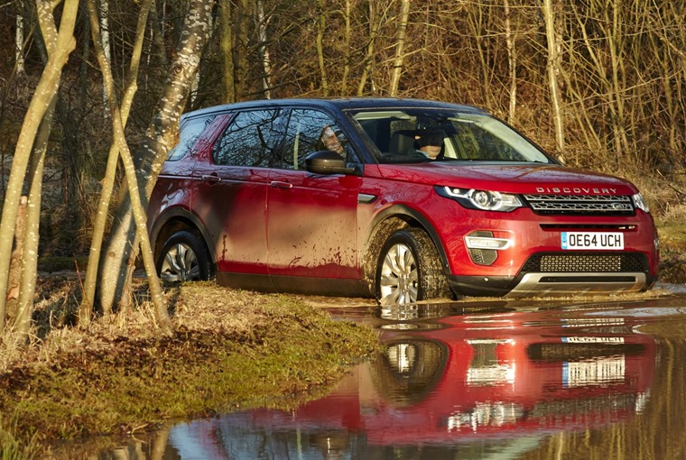 Land Rover Discovery Sport 2015 Red Front Off Road Wading