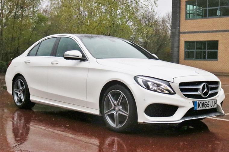Mercedes-Benz-C-Class-Saloon-White-Front-Static