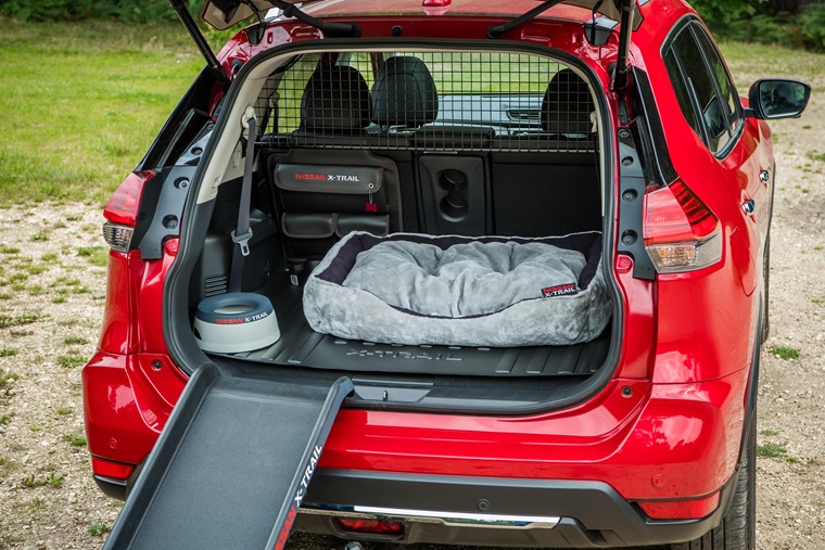 Nissan X-Trail featuring optional extra Paw Pack.