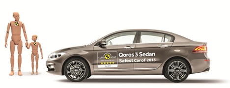 Qoros 3 Sedan safest car of 2013