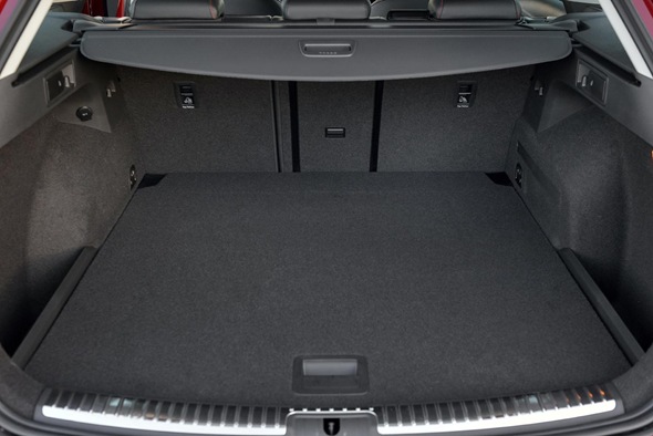 Collapse the rear seats and this luggage area opens up to 1470 litres