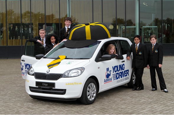 Young Driver powered by SKODA - Pupils from Milton Keynes Academy with one of 55 SKODA Citigo vehicles supplied by the firm to Young Driver, who are the UK's onlu nationwide provider of driving lessons for children aged 11 to 17 - (18.10.2013)

Picture by Antony Thompson - Thousand Word Media, NO SALES, NO SYNDICATION. Contact for more information mob: 07775556610 web: www.thousandwordmedia.com email: antony@thousandwordmedia.com

The photographic copyright (© 2013) is exclusively retained by the works creator at all times and sales, syndication or offering the work for future publication to a third party without the photographer's knowledge or agreement is in breach of the Copyright Designs and Patents Act 1988, (Part 1, Section 4, 2b). Please contact the photographer should you have any questions with regard to the use of the attached work and any rights involved. 