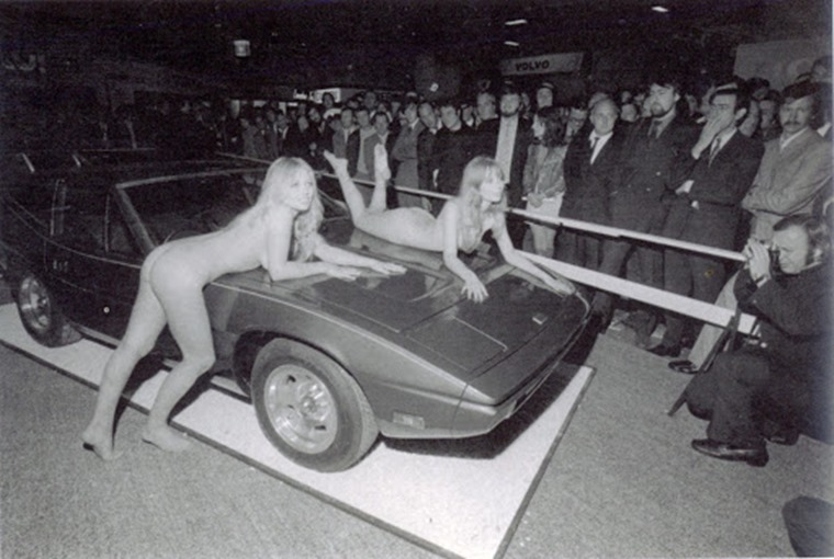 TVR boss Martin Lilley used a naked Helen Jones to garner headlines in the 1970s.
