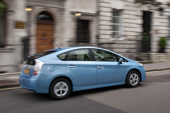 The Prius Plug-in can run a little further than standard hybrid models