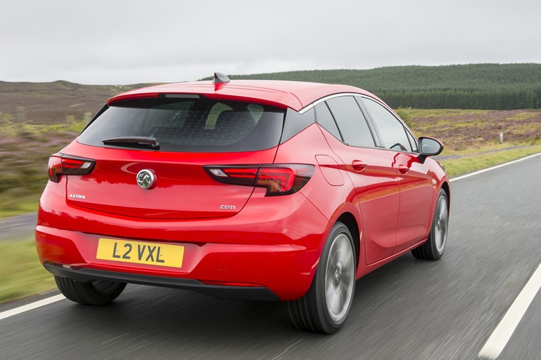 Vauxhall Astra 2016 Red Rear Dynamic