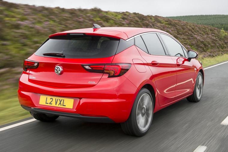 Vauxhall Astra Hatch 2016 Red Rear Dynamic