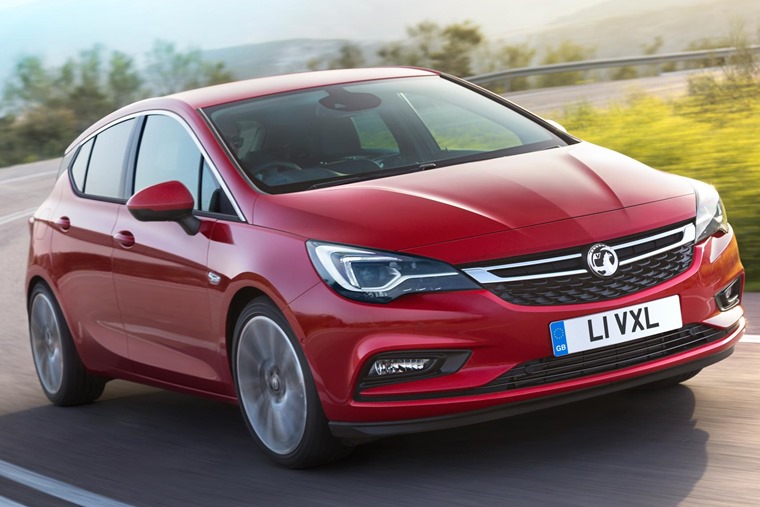 Vauxhall Astra red front tracking car of the year