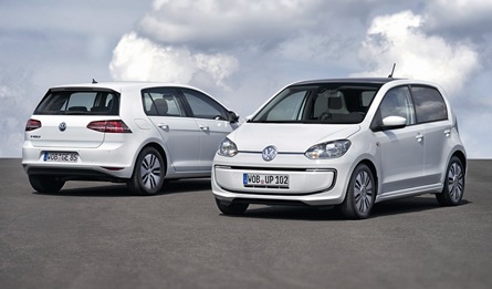 Volkswagen e-up with the Golf electric