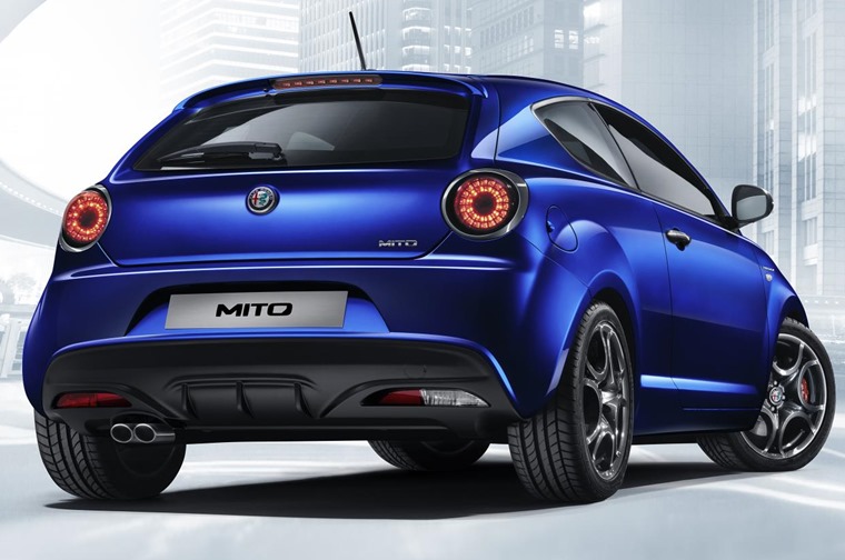 A new rear bumper gives the Mito a cleaner, sharper look.