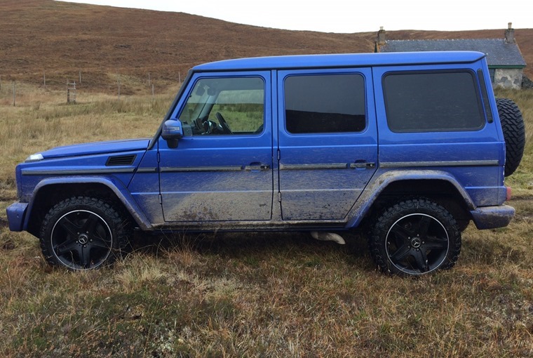 Scottish off-roading in a Mercedes G-Class