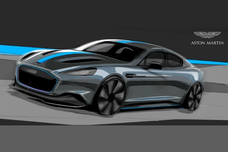 Aston's first all-electric car will take the form of the standard Rapide saloon.