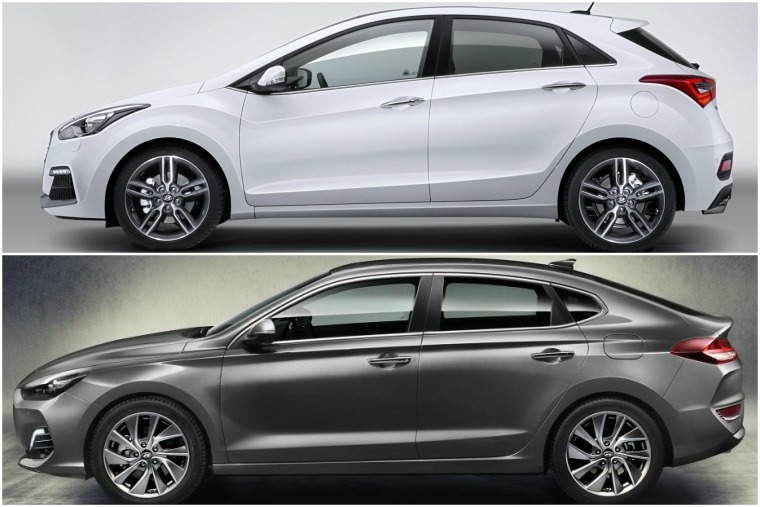The i30 Fastback (below) will join the regular hatch (above) and offers a sleeker look and a more dynamic chassis.