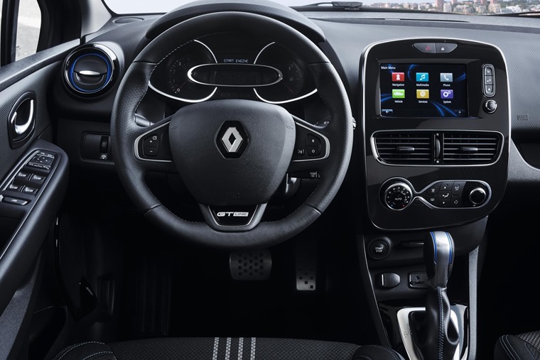 GT-Line interior, with aluminium sports pedals, RS steering wheel and blue highlights