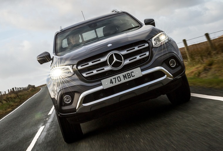 Mercedes X-Class on the road