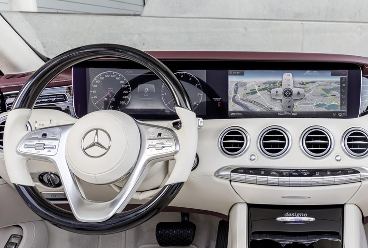 Gallery: The screens are vivid high-res monitors – similar to the set-up in the latest E-Class.