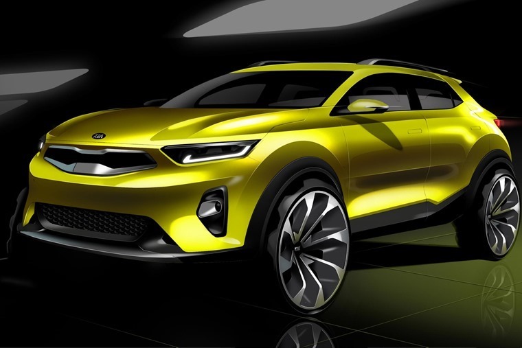Kia's new Stonic will sit below the Sportage and Sorento when it's revealed in full later this year.