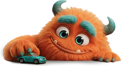 Bumber playing with car